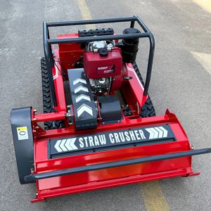 맞춤형 베스트 셀러 원격 제어 크롤러 잔디 깎는 기계 정원 농장 크롤러 모어 농업 고무 크롤러 원격 제어 La