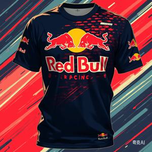 2025 남성 여름 하이 엔드 브랜드 Red Bull 반팔 티셔츠 패션 루즈 탑 야외 익스트림 스포츠 Red Bull Cycling Jersey