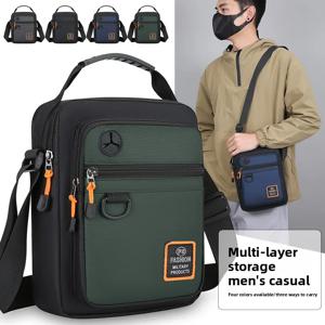 캐주얼 남성용 소형 나일론 핸드백 - 남성용 세련된 크로스바디 숄더백, 컴팩트하고 가벼운 트렌디한 메신저 지갑
