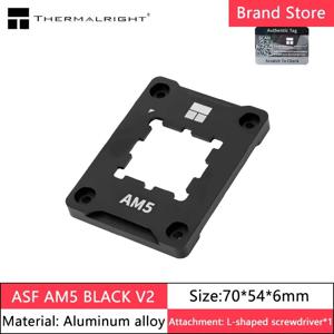 Thermalright ASF AMD AM5 BLACK V2 보안 프레임워크 검정색 컴퓨터 CPU 굽힘 교정 프레임워크 AM5 굽힘 방지 지원