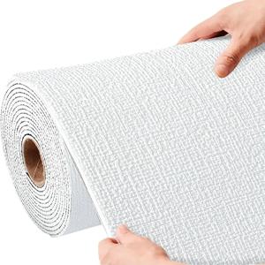 셀프 접착 3D 리넨 폼 벽 스티커 PVC 방습 벽지 (거실, 침실, 욕실, 기숙사, 집 꾸미기용)