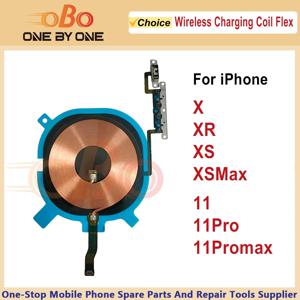iPhone X XR XS 11 Pro Max 무선 충전기 패널 수리(1PC)용 볼륨 플렉스가 있는 무선 충전 칩 코일 스티커