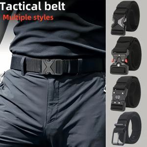 전술 허리 벨트의 새로운 여러 스타일 남성용 버클 벨트 나일론 땋은 경량 통기성 일일 통근 남성용 벨트