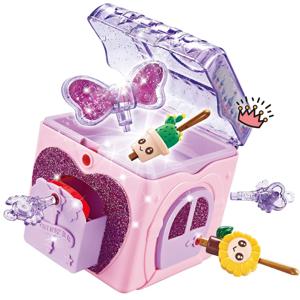 마법의 보물 상자 잠금 키가있는 깜짝 상자 DIY 수제 보석 상자 놀이 장난감 공주 소녀의 생일 크리스마스 선물