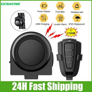 Extractme 오토바이 알람 USB 충전 무선 자전거 도난 잠금 장치 방수 전기 자전거 보안 시스템 진동 알람