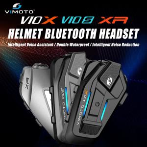 중국어 버전 Vimoto V10X V10S XR 오토바이 헬멧 블루투스 헤드셋 듀얼 휴대 전화 연결 IP67 방수