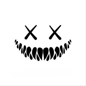 오토바이 자동차 바디 헬멧 악마 웃는 얼굴 자동차 스티커 후면 유리창 도어 커버 맞춤형 데칼 반사 스티커