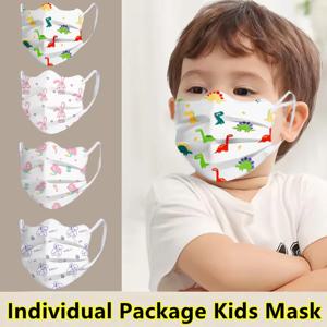 나비 디자인 어린이 만화 일회용 얼굴 마스크 통기성 3 레이어 Morandi 컬러 보호 얼굴 마스크 V 유형 먼지 마스크