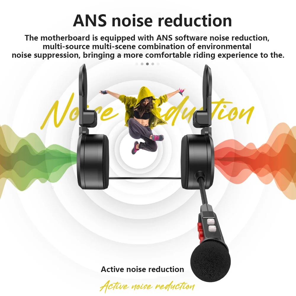 BT9 오토바이 블루투스 헤드셋 무선 스테레오 모토 헬멧 헤드폰 핸즈프리 통화 MP3 음악 플레이어 방수 이어폰