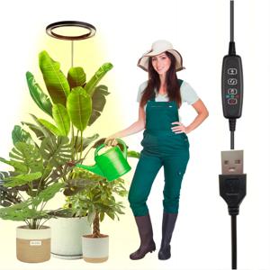 조절 가능한 실내 식물용 LED 성장등, 72개의 풀 스펙트럼 비드, 자동 타이머, 조절 가능한 밝기, 접이식 스탠드, 탑코팅 마감, USB 전원 공급, 대형 식물에 매우 적합
