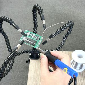 멀티 납땜 보조 3차 핸드 툴 테이블 클립 납땜 스탠드 용접 PCB 홀더 플렉시블 암 납땜 도구