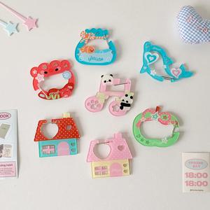 휴대용 아크릴 펜던트 핸드북 장식 키 체인 매력 Ita 가방 버클 배낭 액세서리 매일 사용