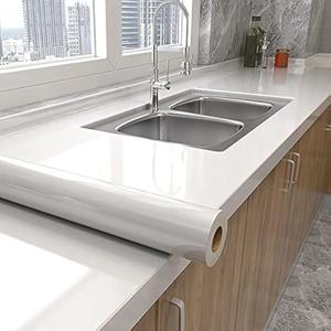 PVC 펄 필름 방수 접착 벽지 DIY 셀프 접착 옷장 주방 고광택 접착 가구 벽 스티커