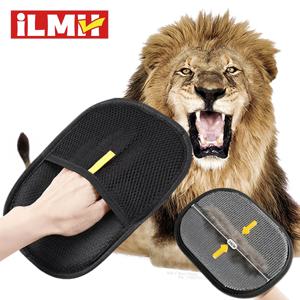 재사용 가능한 양면 애완 동물 털 제거 장갑 고양이 개를위한 정전기 방지 손질 도구 가구 카펫 천을위한 부드러운 브러시 장갑