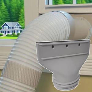 15CM 플랫 입 조인트 배기 덕트 휴대용 모바일 에어컨 창 덕트 파이프 호스 인터페이스 커넥터 플랫 노즐