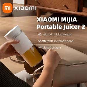 XIAOMI MIJIA 휴대용 Juicer 믹서 2 전기 미니 블렌더 과일 야채 빠른 분쇄 얼음 주스 주방 푸드 프로세서 -CN