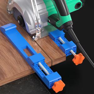 1/2Pcs 조정 가능한 절단기베이스 가이드 원형 톱 밀링 포지셔닝 클램프 원형 톱 가이드 목공