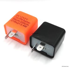 오토바이 회전 신호 표시 등 액세서리에 대 한 2Pin 조정 가능한 주파수 LED 오토바이 점멸 릴레이