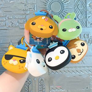 귀여운 Octonauts Barnacles 만화 동전 지갑 Kwazii 애니메이션 주변기기 열쇠 고리 Shellington 배낭 장식 생일 선물