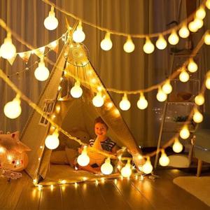 LED 볼 문자열 조명 LED 글로브 방수 요정 문자열 조명 실내 파티 웨딩 크리스마스 트리 파티오 장식 장식