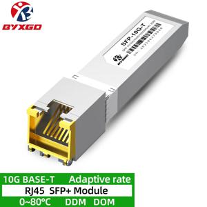 RJ45 SFP 모듈 적응형 속도 플러그 앤 플레이 Cisco/Ubiquiti/Dell용 10GBASE-T SFP+, 스위치/라우터/서버용 1G/10G 구리 SFP