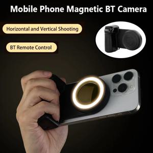 휴대폰용 맥세이프 자석 셀카 조명, 블루투스 리모컨 셀카, 모든 휴대폰용 맥세이프 촬영 조명 세트
