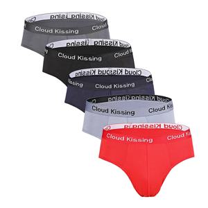 5Pcs 여름 남자 팬티 곰팡이 방지 남자 팬티 남성 대형 팬티 통기성 남성 속옷 편안한 솔리드 언더 팬츠