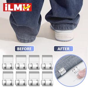 4~10개 투명 다리 단축 클립, 미끄럼 방지 바지 밑단 클립, 빠른 수리 밑단 클립, 숨겨진 바지 조절기, 재봉 액세서리