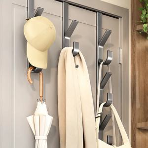 쉬운 설치 도어 후크 - 강력한 금속 코트 랙, 옷, 모자 및 가방에 적합 - 공간 절약형 디자인, 가정용으로 적합