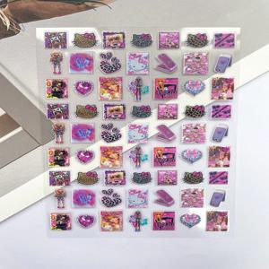 만화 미니 귀여운 산리오 헬로키티 하와이 요소 화장품 상자 스티커 네일 아트 DIY 스크랩북 핸드북 방수 친구 선물