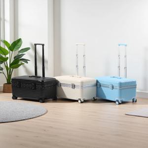 20인치 알루미늄 합금 프레임 여행 가방 TSA 세관 비밀번호 잠금장치 ABS+PC 소재 유니버설 휠 오픈 상단 커버 보딩 케이스