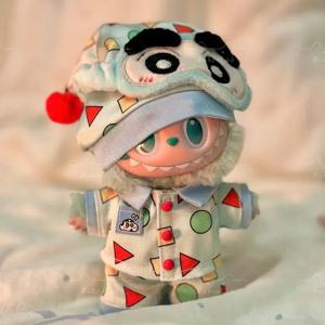 라부부 인형 옷 크레용 신짱 시리즈 파자마 비닐 펜던트 의류 생일 선물 고품질 원단