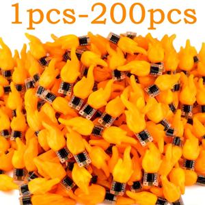 DC 3V-5V LED COB 플래시 캔들 에디슨 불꽃 따뜻한 백색 2200K LED 필라멘트 다이오드 DIY 크리스마스 파티 장식 1개 30개 100개