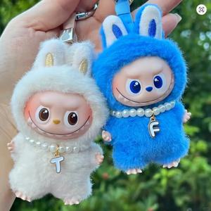 미니 라부부스 인형 목걸이 4.0 라부부스 진주 펜던트 레터 액세서리 DIY 참 17cm 인형 옷 패션 선물