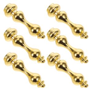 6개입 울타리 액세서리 금속 가구 연결부 아연 합금 유리 난간 포스트 캡 캐비닛 와인 캐비닛용 모던 하드웨어