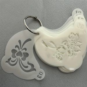 20개 재사용 가능한 페이스 페인팅 스텐실 - 내구성 있는 애완동물용 플라스틱, 다양한 꽃, 거미줄, 하트 디자인으로 세척 및 재사용 가능