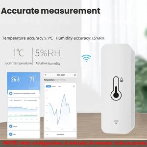 Tuya Zigbee WiFi 온도 및 습도 센서 APP 스마트 홈용 원격 모니터 var SmartLife WorkWith Alexa Google Assistant