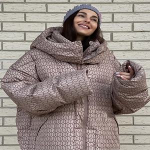 ﻿ 레터 프린트 여성 겨울 코트 캐주얼 지퍼 파카 경량 패딩 재킷 디자인 빈티지 방풍 신상 아우터웨어 2025