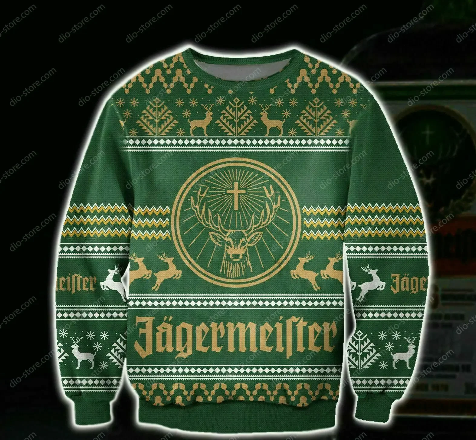 수입 와인 가을 겨울 신상 3D 프린트 못생긴 크리스마스 남녀 공용 풀오버 커플 야외 파티 캐주얼웨어