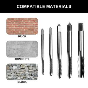 헤비듀티 스테인리스 스틸 탭 및 다이 세트(M3-M8) - 금속 가공, 자동차 수리 및 DIY 프로젝트용 크롬 렌치 포함