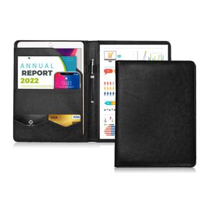 다기능 회의 폴더 A4 비즈니스 문구 폴더 PU 가죽 계약 파일 폴더 사무실 학교 용품 제출
