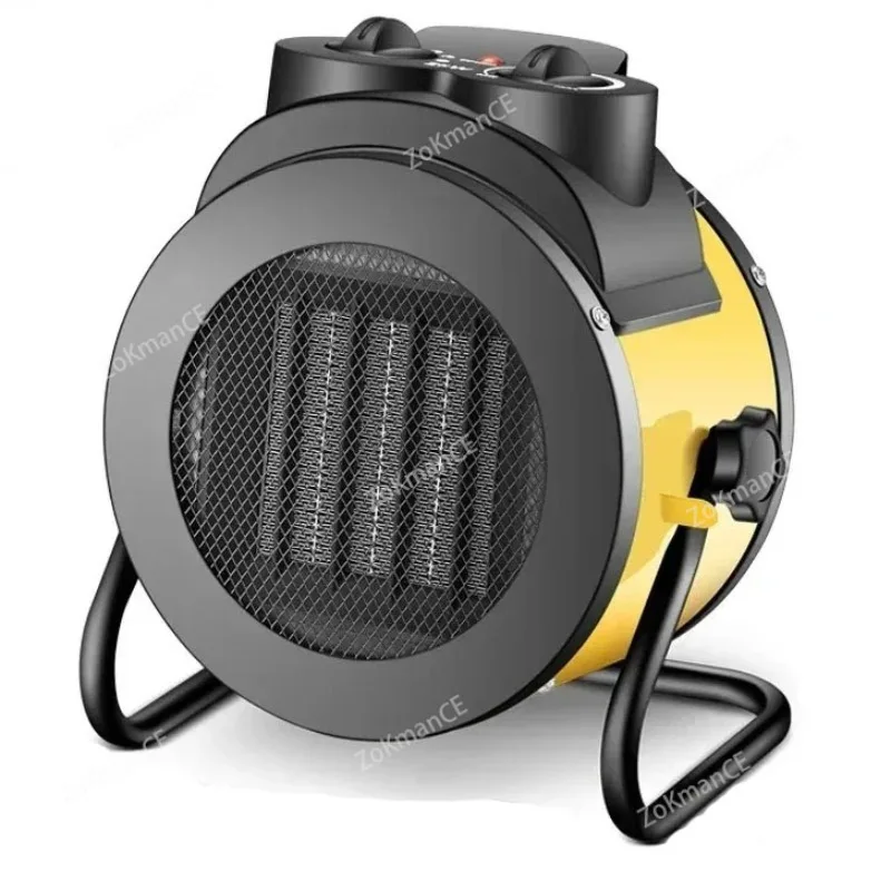 산업용 휴대용 전기 히터 송풍기 자연 뜨거운 바람 조절 가능한 세라믹 난방 난로 라디에이터 열 공기 따뜻하게