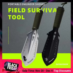 휴대용 캠핑 하이킹 여행 Pinic 삽 다기능 군용품 삽 생존 야외 장비 정원 도구 삽