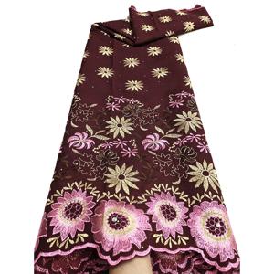 스위스 럭셔리 레이스 2025 고품질 직물 우아한 드레스에 대 한 라인 석과 나이지리아 프랑스어 레이스 직물 5 야드