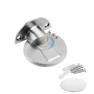 마그네틱 바닥 도어 스톱퍼 마운트 보이지 않는 도어 스톱 홈 침실 도어 스톱을위한 헤비 듀티 자체 접착 벽 보호대