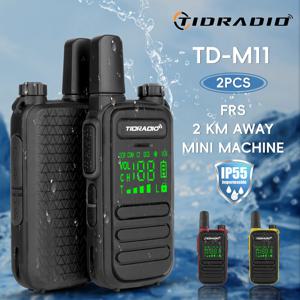TIDRADIO 2PCS M11 미니 워키 토키 Profesional PMR /FRS 장거리 통신 라디오 양방향 라디오 송수신기 다채로운