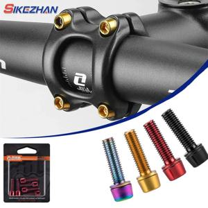 6pcs M5x18mm 자전거 스템 나사 합금강 육각 나사 MTB 도로 자전거 핸들 바 스템 볼트 자전거 부품 강화