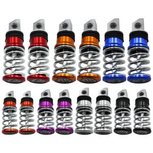 오토바이 페달 전기 자동차 알루미늄 합금 발 패드 후면 발 받침대 뒷좌석 스프링 발 받침대 수정 액세서리