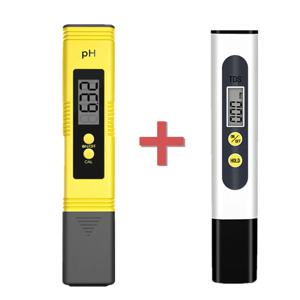 TDS 미터 0-9990ppm 디지털 PH 측정기 0.01 PH 고정밀 펜 워터 테스터 TDS & PH 측정기 0-14 PH LCD PPM 테스터 수족관 필터