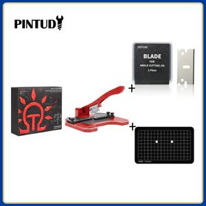 DSPIAE AT-CJ 천사 커팅 스테이션 정밀 작업을위한 손 도구 세트 알루미늄 합금 DIY 취미 모델 도구 레드 카본 스틸 블레이드